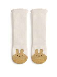 1 Pair Cartoon Pattern Cute Baby Long Socks, Thick Warm Soft Breathable For 0-5 Years Old, Autumn/Winter