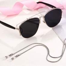 1 peça corrente de óculos corda de metal - cordão de óculos de aço inoxidável com design de torção