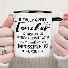 1pc 11oz Teacher Appreciation Ceramic Coffee Mug - "Thank You For Helping Me Grow" Porcelain Cup,Outdoors,Summer And Winter Drinking Utensils,Perfect For Hot Cold Drinks,Gift For Birthdays,Perfect For Home Office Use,Tea Cup,Wedding,Graduation - Multicolor - View 18