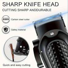 KEMEI KM-1071 Hair Salon Or Home Hair Clipper, Four Speed Adjustment, Carbon Steel Blade, USB Charging, Long-Lasting Battery Life - KM-1071 - View 4