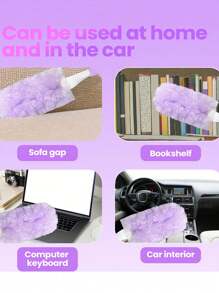 30pcs/20/10/5 Pieces, Electrostatic Dust Removal Brush Head Replacement, Household Dust Removal Brush Head Replacement, Dust Removal Brush Head Replacement, Suitable For Laundry, Furniture, Car, Keyboard, (Without Handle), Cleaning Supplies, Cleaning Tools, Christmas Supplies, Halloween Cleaning - Purple - View 6