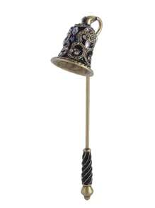 1 pieza Apagavelas elegante con mango largo, accesorio de metal para velas, apagador de llama del pabilo, decoración del hogar, regalo