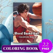 1 Stück Basketball Szene, Coco Malbuch für Erwachsene und Jugendliche, Malbücher mit super süßen Designs gemütlicher Räume, Malbücher mit Hygge Räumen zur Entspannung, Schulanfang, Schulmaterial