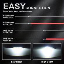 2 PIEZAS TOAUTO Lentes de proyector de faros Bi LED de 3 pulgadas para luces LED de Hella, proyector de 120W y 40000LM, accesorios de automóvil - Blanco - Ver 7