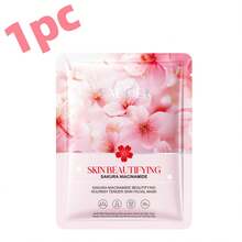 1/3/5/10片樱花烟酰胺亮白面膜，保湿，补水，滋养护肤面膜 - 彩色 - 查看 7