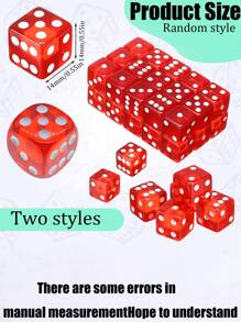 30pcs/10pcs/Set Of Playing Dice, Dyedunitaa 6-Sided Translucent Rounded And Vintage Board Games, Party, Vacation, Family Games, Math Teaching Tools, Classroom Accessories, Dada Game, Wine Table Props, Wine Line, Transparent Macaroon-Colored Dice, Party Props, Gift Fillers, Holiday Atmosphere Props