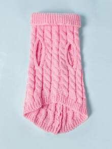 PETSIN 小狗毛衣适合小型中型犬猫衣服冬季保暖宠物高领吉娃娃背心柔软约克夏外套泰迪夹克 - 彩色 - 查看 6