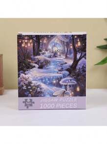1000 Piece Chinese Traditional Architecture Puzzle - Large Size 50.04x70.1 Cm, High Quality Thick And Durable Paper Pieces, Intermediate Skill Level, Portable Rectangular Art Decor, Frameless, Ideal For DIY Enthusiasts, Great Gift For Birthday, Christmas, Halloween, Thanksgiving