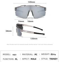 1 Pair Outdoor Sports Cycling Running Fashion Colorful Half-Frame Glasses - Multicolor - View 6