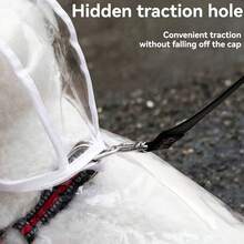 PETSIN 2/1pc Transparent Waterproof Dog Raincoat - Full-Body EVA Material Hooded Raincoat (Recommended To Purchase One Size Larger; Please Measure Your Pet's Body Size Before Purchasing To Ensure A Comfortable Fit) - Clear - View 10