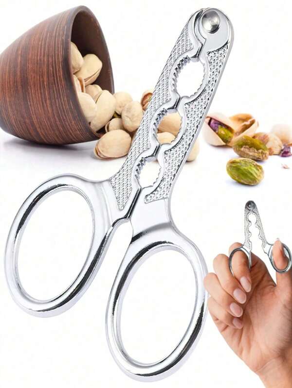3/2pcs Heavy Duty Nut Cracker Plier,Household Nut Cracker Sheller Pliers, Multi Size Seed Sheller And Walnut Opener, Nut Cracker With 3 Openings, Nut Shelling Tool, Sunflower Seed Opener, Hazelnut Opener, Non-Slip Kitchen Tools, Food Clip, Metal Kitchen Gadget For Pistachios, Almonds And More, For Many Different Nuts,Stainless Steel Kitchen Tool,1pc
