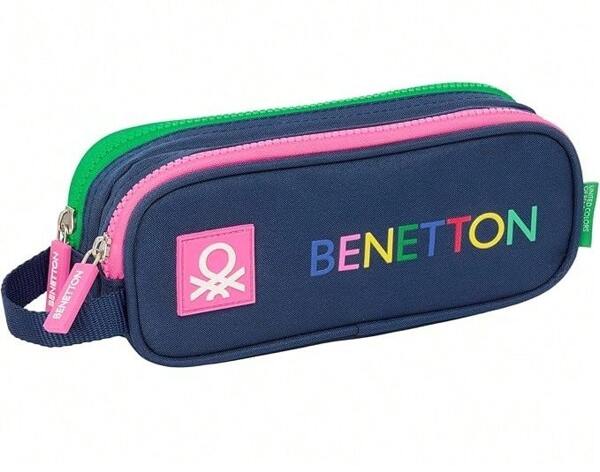 Safta Portatodo Doble Benetton Damero 21X6X8Cm