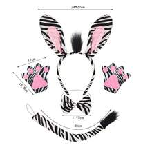 Neue Mode süße Tier Zebra Ohren Haarband, Kostümparty Kopfschmuck Kopfstück für Bühnenauftritte, Karneval Make-up, Party Dekoration Requisite Halloween