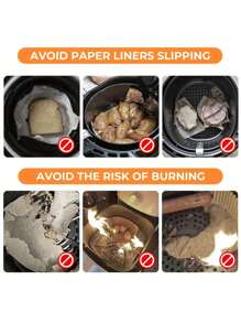 3pcs/6pcs Air Fryer Magnet Silicone Buckle For Fixing Air Fryer Baking Paper, Safely Lock Disposable Liners And Prevent Paper Burning, Red - Multicolor - View 11
