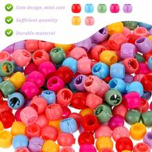 D200Pcs Rainbow Mini Hair Beads Plastic Hair Clips Braid Clips Cute Hair Decorations For Girls Women Hair Accories 5001 - 豐富多彩的 - 查看 6