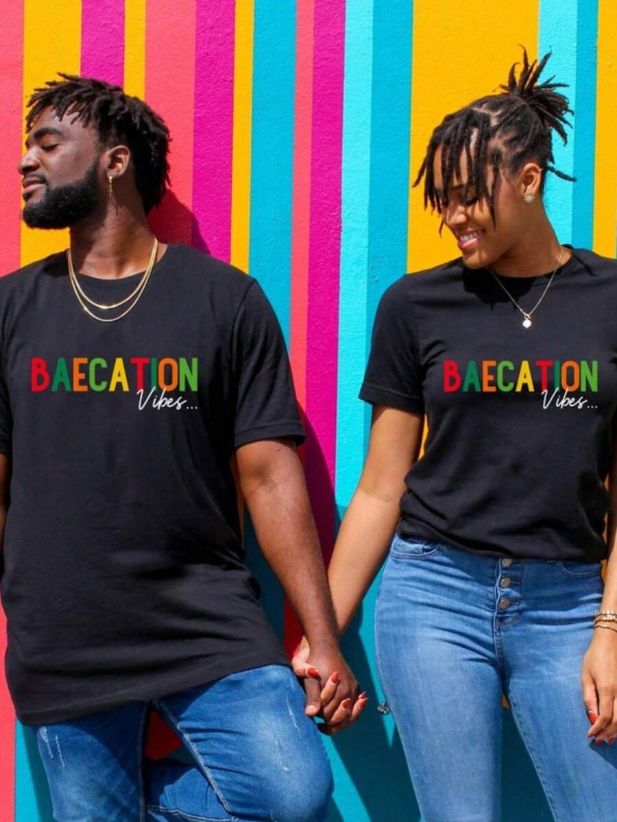 Baecation Matching Shirts For Couples, Travel Shirts For Couples, Travel T-Shirts For Him And Her, Matching Cruise Shirts, Travel Gift Shirt - 男士 - 查看 1