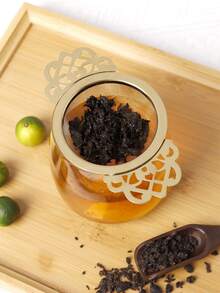 مصفاة شاي من الفولاذ المقاوم للصدأ 304 قطعة واحدة، منقي أوراق الشاي، منخل إبريق الشاي - بتصميم دانتيل سميك، مثالي للتحضير، مناسب للاستخدام في المطبخ وغرفة الطعام - متعدد الألوان - مشاهدة 11