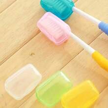 5pc Portable Toothbrush Head Cover Storage Box, Designed For Home And Business Travel, Daily Use, Travel, Hiking, And Camping - Protecting Bristles From Dust And Debris, Stylish And Simple Toothbrush Protection Hat Holder