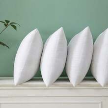 Relleno de almohada súper suave con fibra virgen de silicona, 1 o 2 o 4 o 6 piezas de inserto de almohada decorativa para cama, relleno de almohada cómodo para cojines de sofá o almohadas, varios tamaños: 40 * 70, 40 * 75, 40 * 80, 40 * 90, 40 * 105, 40 * 135, 40 * 150 - Blanco - Ver 9