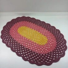 Sara Crochet Rug 65x45cm - Yellow, Guava And Wine | Moda de Mujer ...