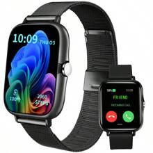 Eytlptoc Multifunctional Smart Watch: (Answer/Dial Calls), Step Counter, Calorie, Multiple Sport Modes, Remote Camera Control, Music Playback Control, Alarm, For Women & Men, 1.85" Full Touch Screen, Wireless Connection To Smartphones, Fashionable Wearable & Lightweight Watch