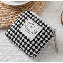 Women's Makeup Bag - Compact Handbag With Tassel Decor, Spacious Interior For Cosmetics, Cards, Cash, Korean Style Daily Organizer Bag - Gift For Women And Students, Fashion Cosmetic Pouch, Durable Design, Essential Accessory