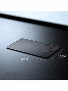 Car Dashboard Black Silicone Anti-Slip Mat, High Temperature Resistant Storage Mat, Waterproof And Anti-Slip Mat, Creative Car Ornaments, Fixed And Non-Slip, Washable And Reusable, Suitable For Mobile Phones, Keys, Glass, Mirrors, Metal Anti-Slip Sticky Pads, Auto Accessories