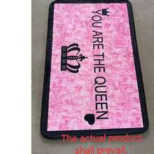 1件热带火烈鸟、棕榈叶、玉兰花图案门垫，长方形浴室垫，适用于家居、厨房、阳台装饰，外观自然，适合派对装饰，提升家居格调，是节日厨房地毯的理想之选。