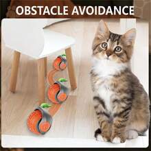 Juguetes inteligentes para gatos, bolas interactivas automáticas con movimiento eléctrico, recargables por USB, juguete de bola rebotando y moviéndose para mascotas