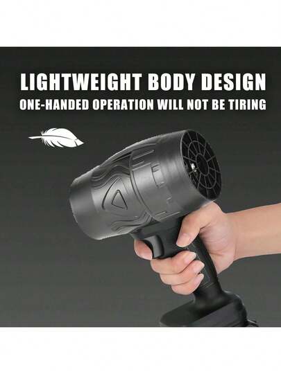 高效暴力涡轮风扇管道无绳强力鼓风机手持风扇，20000RPM涡轮喷射鼓风机，强劲气流1300G，涡轮干燥车载干燥机，草坪护理鼓风机，吹雪机，用于庭院清洁，吹树叶和灰尘，干燥，露营