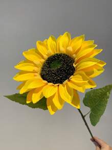 3 Packungen Künstliche Sonnenblumen im Glamour-Stil mit abnehmbaren Köpfen - Vollblühende Seidensonnenblumen mit langen Stielen für Heim- und Hochzeitsdekoration