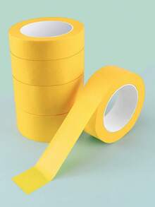 1 Rotolo di nastro biadesivo extra forte, adesivo versatile per pareti, vetro e metallo, impermeabile, ideale per hobby creativi, uso interno/esterno, trasparente, forte adesione su tessuti, cartongesso e legno, rimovibile senza lasciare tracce - Giallo - Visualizzare 2