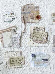 MOCARD 30 pezzi/confezione Adesivi in pizzo per scrapbooking, adesivi decorativi creativi e di , materiali artigianali fai-da-te, regali per le vacanze, forniture scolastiche personalizzate per scrapbooking