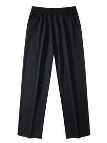Calças largas masculinas de 5 peças, calças casuais com cordão na cintura e bolsos, estilo jovem de rua, estilo esportivo universitário - Multicolorido - Ver 3