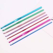 22pcs Crochet Hook Set, Colorful Aluminum Crochet Hooks, Handmade DIY Yarn Knitting Tools, Random Color - Multicolor - View 7
