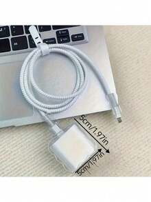 防震熊猫元素5件套3D熊猫卡通软充电适配器保护套，兼容苹果20W/18W 14/15/16充电器适配器，1.5米线缆整理绕线器，女士节生日礼物 - 彩色 - 查看 6