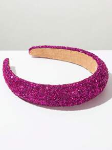 1 Peça Headband Largo de Estilo Coreano Barroco Exagerado com Cristal Colorido e Esponja, Adequado como Acessório de Festa para Meninas, Faixa de Cabelo, Diadema, Tiara