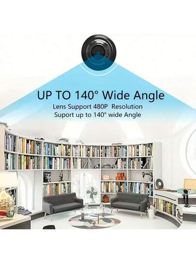 1pc/ Mini Slimme Camera, 2.4GHz Wireless WiFi Security Camera USB/Battery Powered, Portable Indoor/Outdoor Monitor Home, Office, Car Pet, AI Motion Tracking, Night Vision view 7