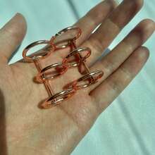 A5 A6 水泊亚克力活页夹 多色 6 孔 多个亚克力封面 坚固的封面和便携尺寸内页替换芯 可用于学校学习办公手册旅行照片笔记记录、创意写作、DIY 相册、便利贴、旅行日记、现金支票等学校用品、返校 - 彩色 - 查看 17