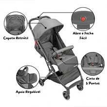 Prime Baby 0-15 Kg Premium Bag Black Compact Stroller For Airplane Luggage - màu đen - Xem 2