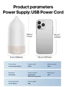 kinscoter 1 buah Diffuser Aroma Mini USB 150ml, Pelembap Udara Ultrasonik Portabel Ringkas, Ringan & Berwarna-warni, Cocok untuk Penggunaan di Kantor dan Rumah - MultiWarna - View 11