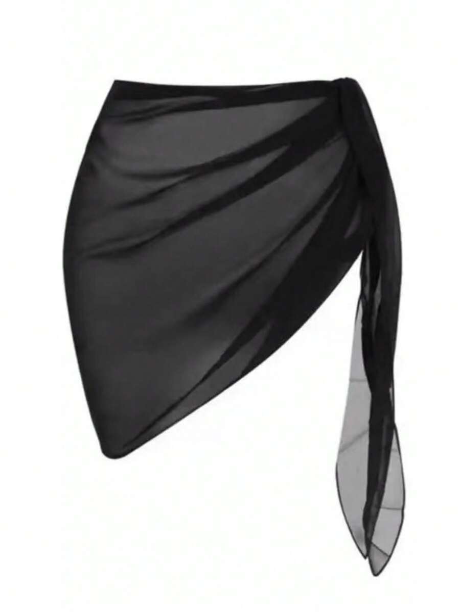 Sarong Swimsuit Coverups Beach Cover Up Bikini Sheer Short And Long Skirt Chiffon For Swimwear 1 Piece - Sarong - View 1