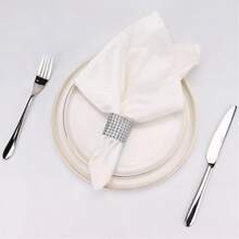 10/30/50 pezzi Anelli portatovaglioli con strass scintillanti, anelli portatovaglioli in oro e argento con diamanti lucidi, complementi decorativi di alta qualità, per anniversari, compleanni, Ognissanti, Natale, decorazione di stanze, tavoli, casa per vacanze, feste, matrimoni e cene, aggiungere brillantezza a ogni occasione speciale.