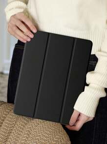 1 件透明亚克力后壳，三折式黑色海星和贝壳漆平板平板电脑保护套，带笔槽，高透明度亚克力后壳，防弯防刮防摔，磁性睡眠/唤醒，海洋元素/极简/可爱/优雅设计，兼容 iPad Mini6/Mini7/Air1/Air2/9.7/10.2/10.5/Air4/Air5/10.9/Pro11 英寸 (M2)-2024/iPad Pro 11 英寸 (M4)-2024/iPad Air 11 英寸 (M3) 2025/iPad (A16) 11 英寸第 11 代 2025 苹果机型。产品不含手写笔，部分型号含镜框。