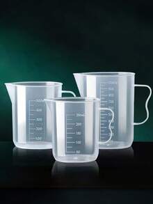 1 pieza Taza medidora de líquidos de plástico, taza multiusos para hornear, herramienta esencial de cocina, suministros de cocina - Multicolor - Ver 3