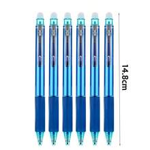 1套符合人体工学的伸缩笔套装：1支笔、10支笔芯、1块橡皮擦（摩擦式），黑色，塑料材质，适合学校用品，开学季必备 - 彩色 - 查看 3