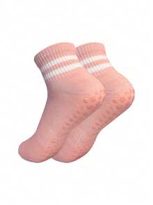 4 Pairs Women's Multicolor Non-Slip Yoga Socks With Gripping, Suitable For Pilates, Ballet, Fitness, Gripping Socks - Multicolor - View 11