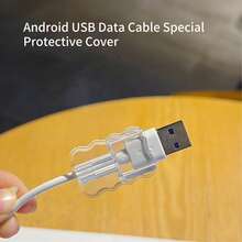 5件/10件 Wave 数据线保护套，适用于安卓 OPPO/VIVO///Type-C/USB 手机数据线保护套，TPU 线套，电线保护配件 Nan 充电器配件 手机配件 - 彩色 - 查看 4