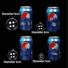 20 Large Plastic Transparent Balls, Candy Display Balls, Available In Various Sizes, Creative Decorative Balls, Decorative Hanging Balls, Suitable For Holiday Decoration, Weddings, Parties, Christmas, Etc - Multicolor - View 13