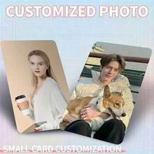 1/5/10 Stücke personalisierte Foto-Geldbörsen-Karte, individualisierte Foto-Geldbörsen-Einsatzkarte, personalisierte Paar-Foto-Geldbörsen-Karte, individuell gravierte Geldbörsen-Karte mit Foto, personalisierte Foto-Geldbörsen-Karte, Geldbörsen-Karte für Ehemann, Valentinstag-Geschenk, Jahrestags-Geschenk - Verschiedenfarbig - Übersicht 2